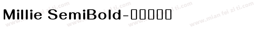 Millie SemiBold字体转换